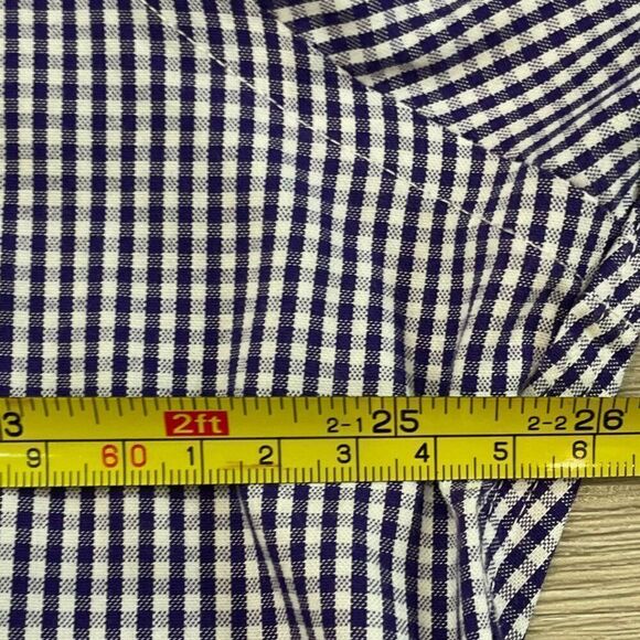 Lauren Ralph Lauren Purple/ Brown Plaid Slim Fit Button Up Shirt 17 1/2 34/35 - Picture 5 of 6